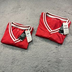 Under Armor Game Day t- shirt women's medium and extra large colors salmon white